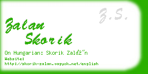 zalan skorik business card